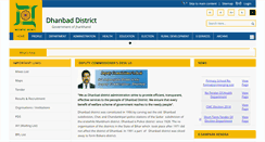 Desktop Screenshot of dhanbad.nic.in